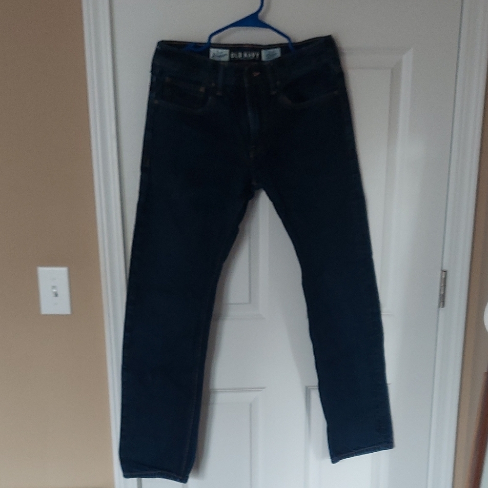 Old Navy Black Slim Straight Denim